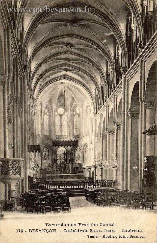 Excursion en Franche-Comté - 115 - BESANÇON - Cathédrale Saint-Jean - Intérieur